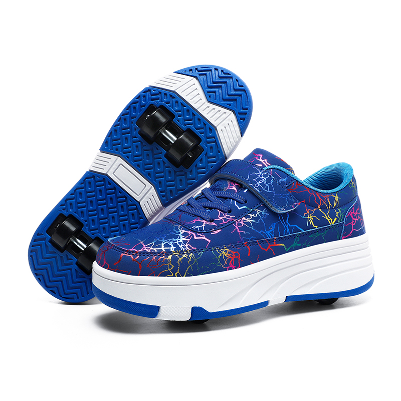 Men'S Shoes For Running - Trendy Roller Skates, Wear-Resistant Wheels, Stable