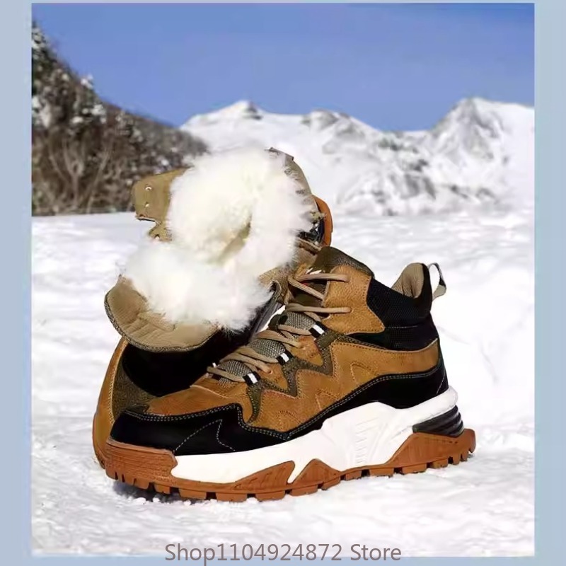 Men'S Shoes Comfortable Walking - Winter Warm Wool Cotton Shoes Men's