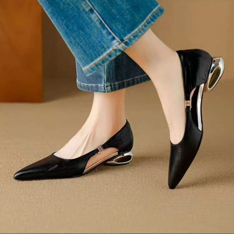 Dress Shoe Pointed - New Summer Classic Solid Color Women's