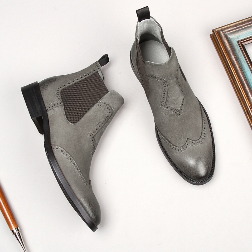 Fashion Grey Chelsea Boots Men - огляд і ціна Chelsea Boots Suede