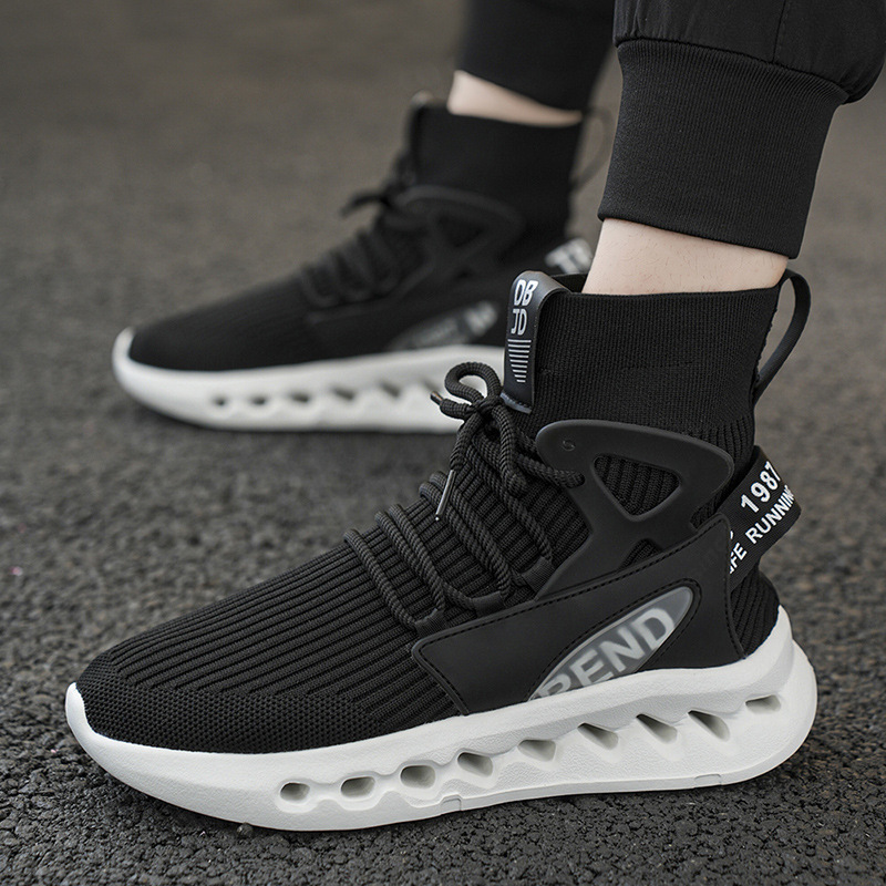 Trendy Men High Top Sock Shoes - огляд і ціна Men'S Shoes For Running
