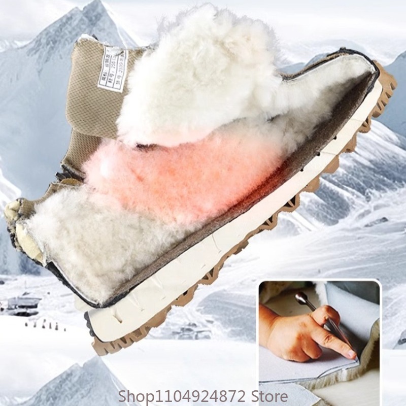 Winter Warm Wool Cotton Shoes  - огляд і ціна Men'S Shoes Comfortable Walking