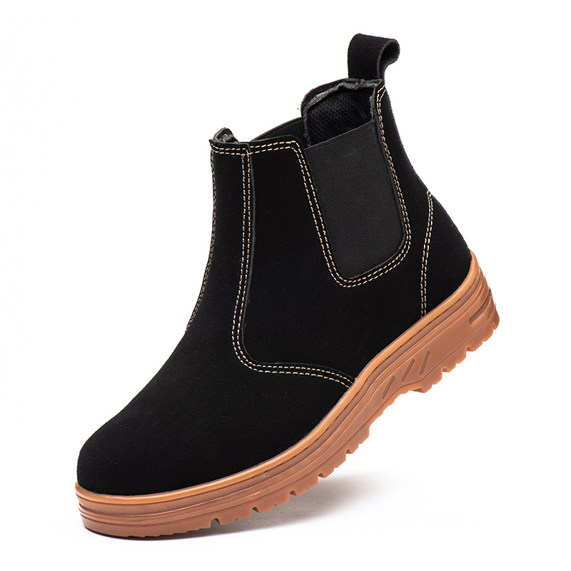 men fashion steel toe cap work - огляд і ціна Chelsea Boots Suede