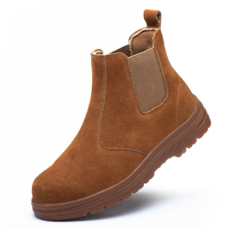 men fashion steel toe cap work - огляд і ціна Chelsea Boots Suede