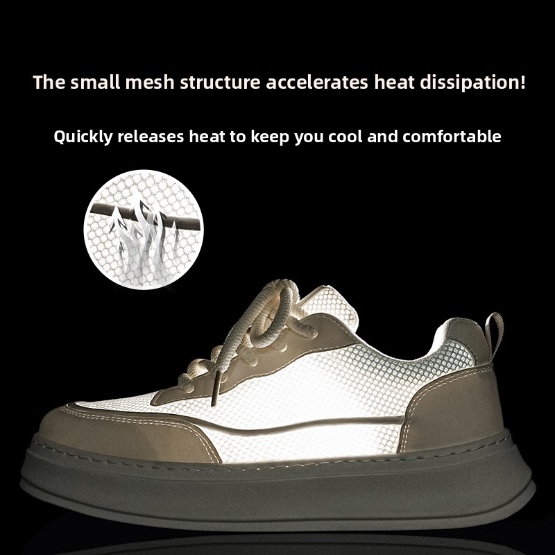 Men's Breathable Mesh Platform - огляд і ціна Men Shoes Eu To Us