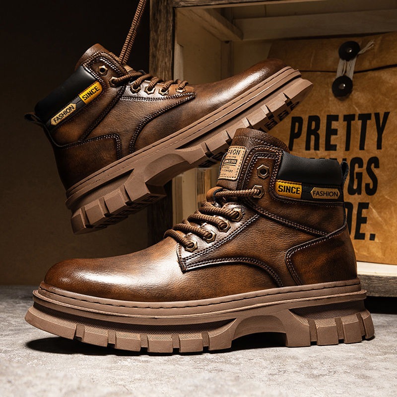 Vintage Men Platform Ankle Boo - огляд і ціна Chelsea Boots Suede