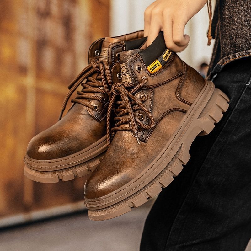 Vintage Men Platform Ankle Boo - огляд і ціна Chelsea Boots Suede