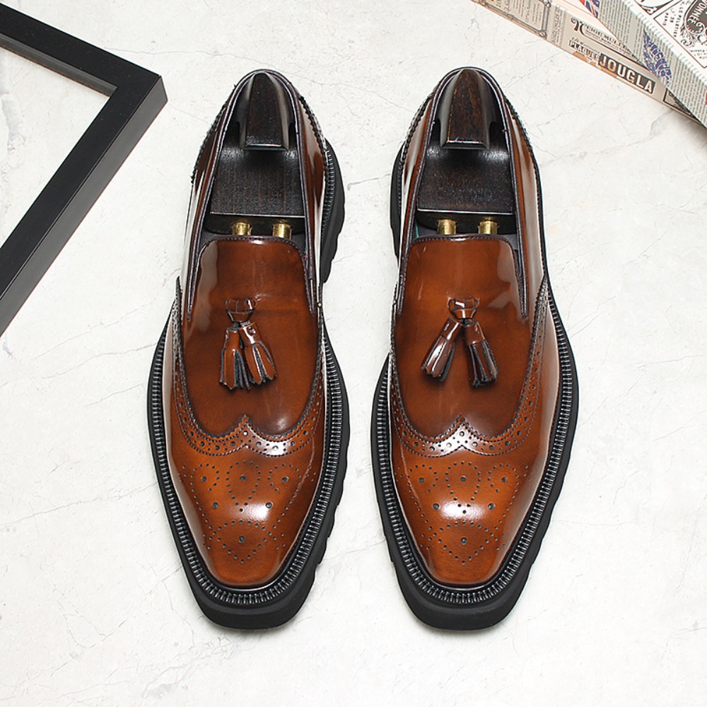 Men's Casual Business Leather  - огляд і ціна Men Shoes Eu To Us