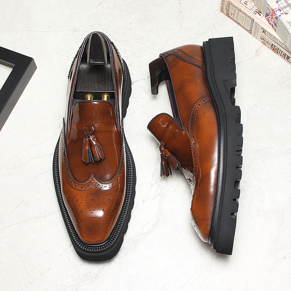 Men's Casual Business Leather  - огляд і ціна Men Shoes Eu To Us