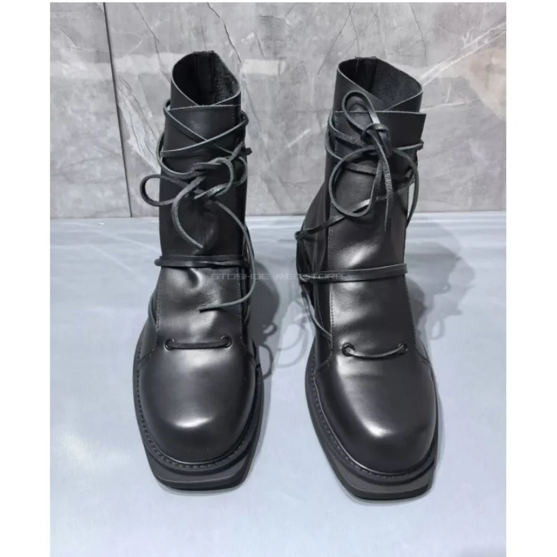 Black Genuine Leather Square T - огляд і ціна Chelsea Boots Suede