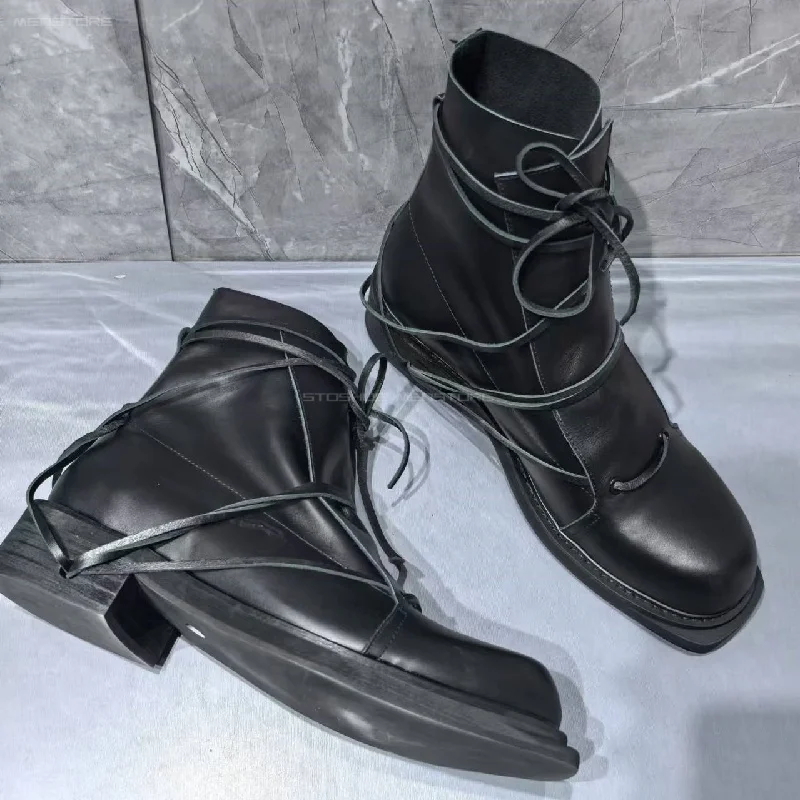 Black Genuine Leather Square T - огляд і ціна Chelsea Boots Suede