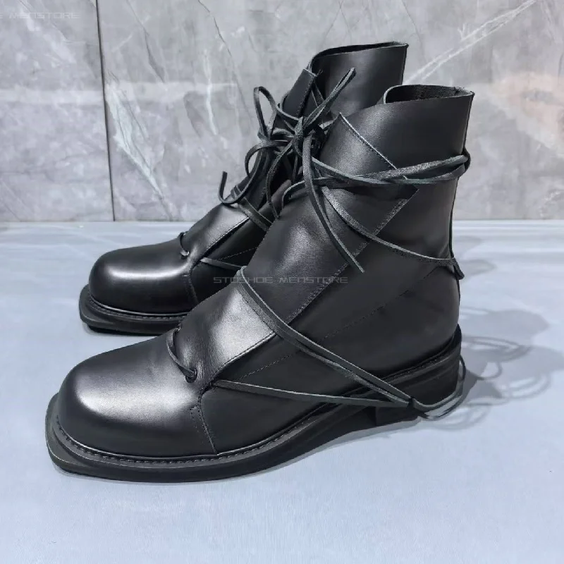 Black Genuine Leather Square T - огляд і ціна Chelsea Boots Suede
