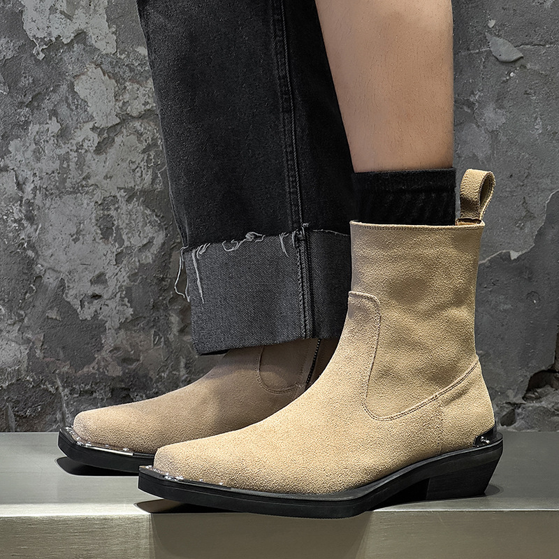 England style men casual party - огляд і ціна Chelsea Boots Suede