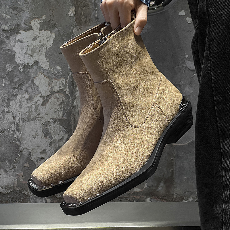 England style men casual party - огляд і ціна Chelsea Boots Suede