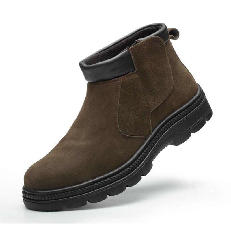 men casual safety boots cow su - огляд і ціна Chelsea Boots Suede