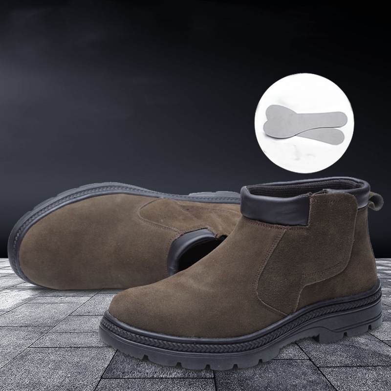 men casual safety boots cow su - огляд і ціна Chelsea Boots Suede