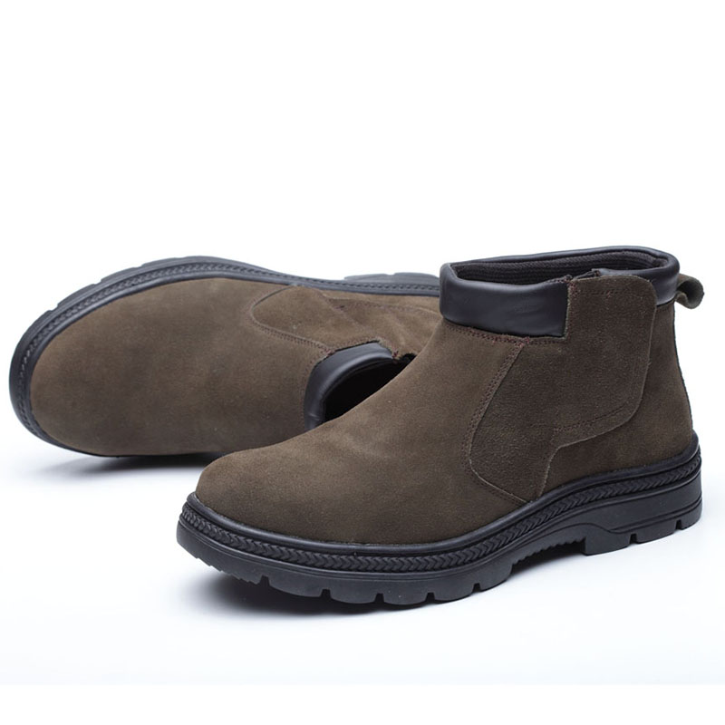 men casual safety boots cow su - огляд і ціна Chelsea Boots Suede