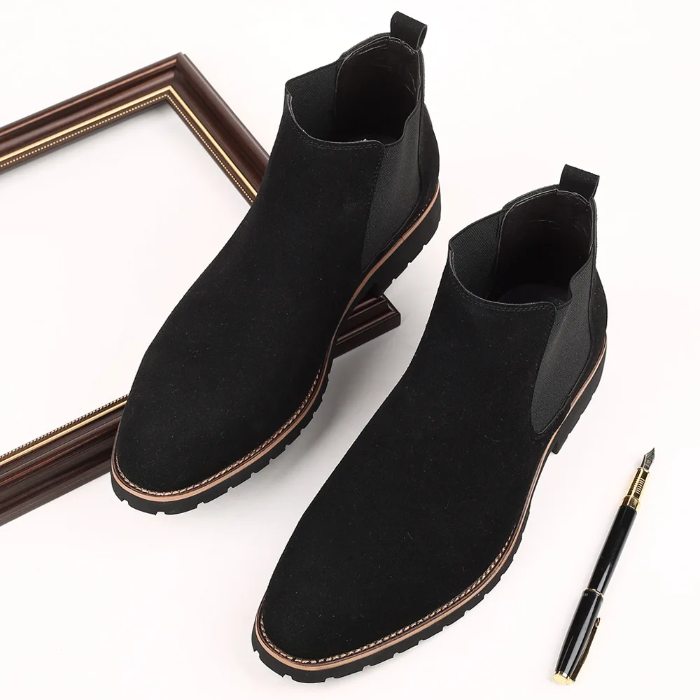 Men Ankle Boots British Style  - огляд і ціна Chelsea Boots Suede
