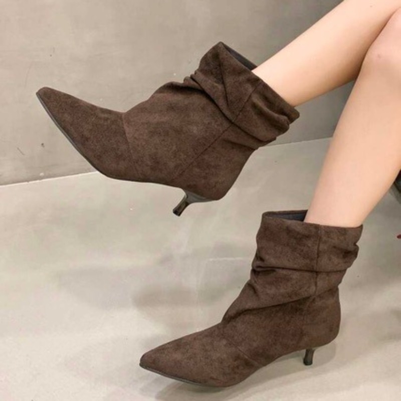 Brown Retro Elegant Designer A - огляд і ціна Chelsea Boots Suede