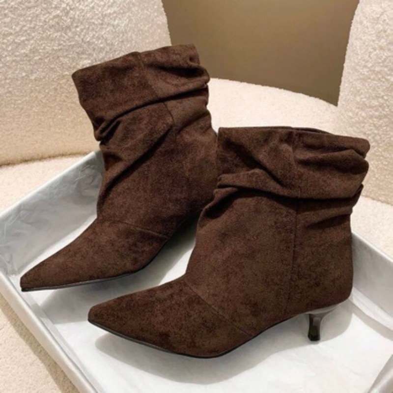 Brown Retro Elegant Designer A - огляд і ціна Chelsea Boots Suede