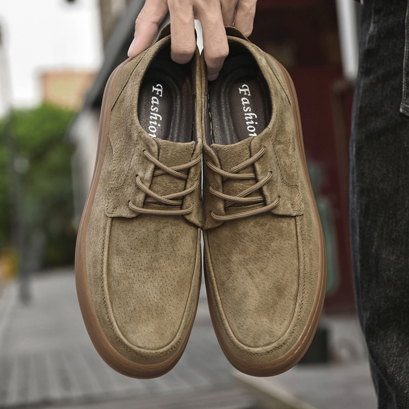 High Quality Suede Leather Cas - огляд і ціна Men Shoes H&M