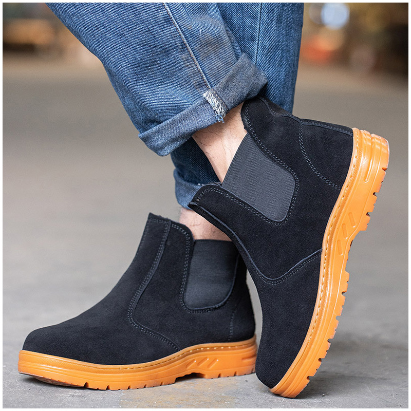 men's leisure steel toe caps w - огляд і ціна Chelsea Boots Suede