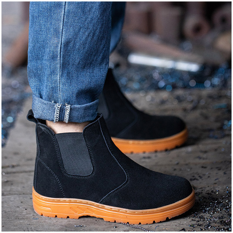 men's leisure steel toe caps w - огляд і ціна Chelsea Boots Suede