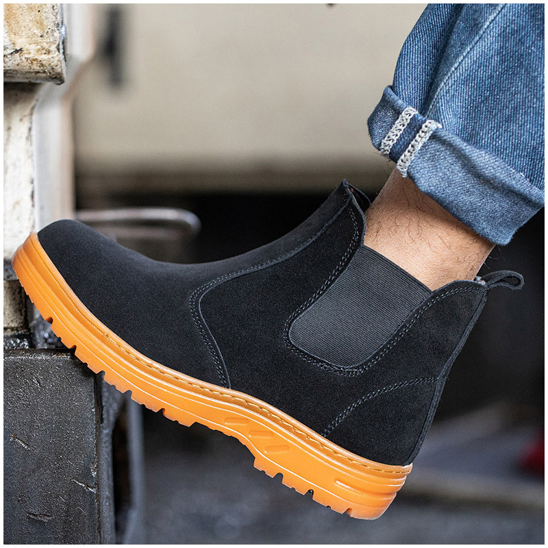 men's leisure steel toe caps w - огляд і ціна Chelsea Boots Suede
