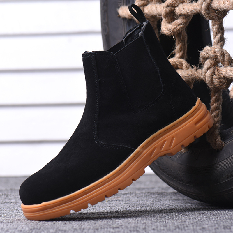 men's leisure steel toe caps w - огляд і ціна Chelsea Boots Suede